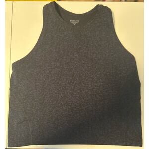 Athleta Shanti Crop Jacquard Tank Top, Blue SIZE 2x